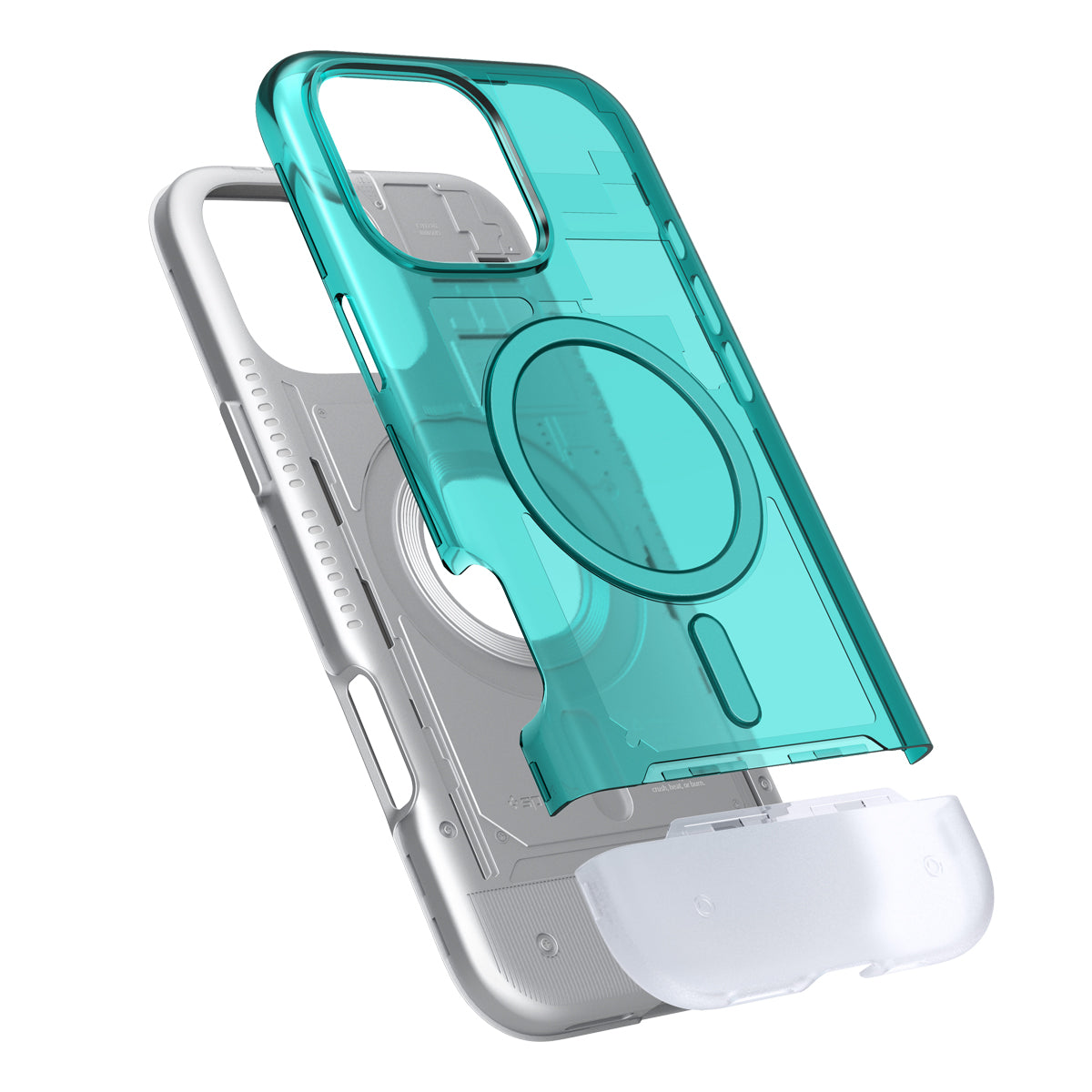 Handyhülle für iPhone 16 Pro Max, Spigen Classic C1 Mag mit MagSafe, Türkis
