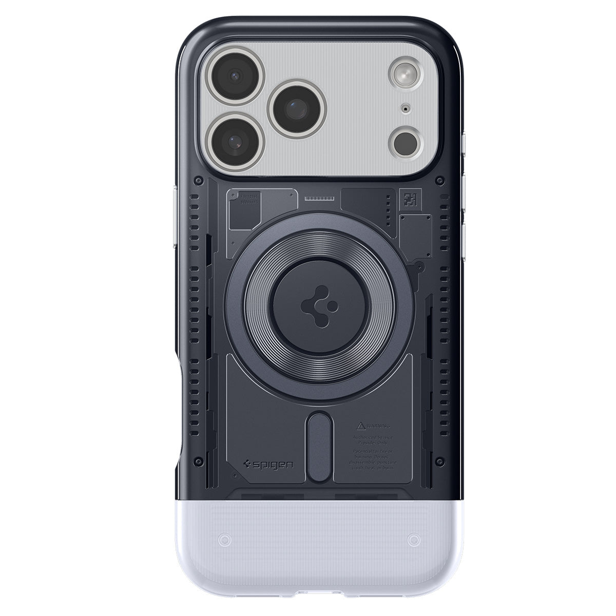 Handyhülle für iPhone 17 Pro, Spigen Classic C1 Mag mit MagSafe, Grau
