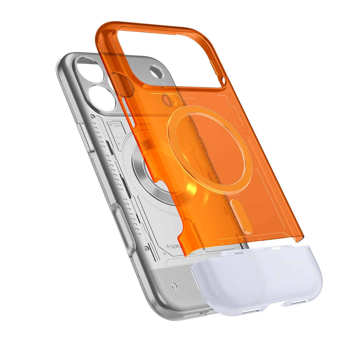 Handyhülle für iPhone 17 Pro, Spigen Classic C1 Mag mit MagSafe, Orange