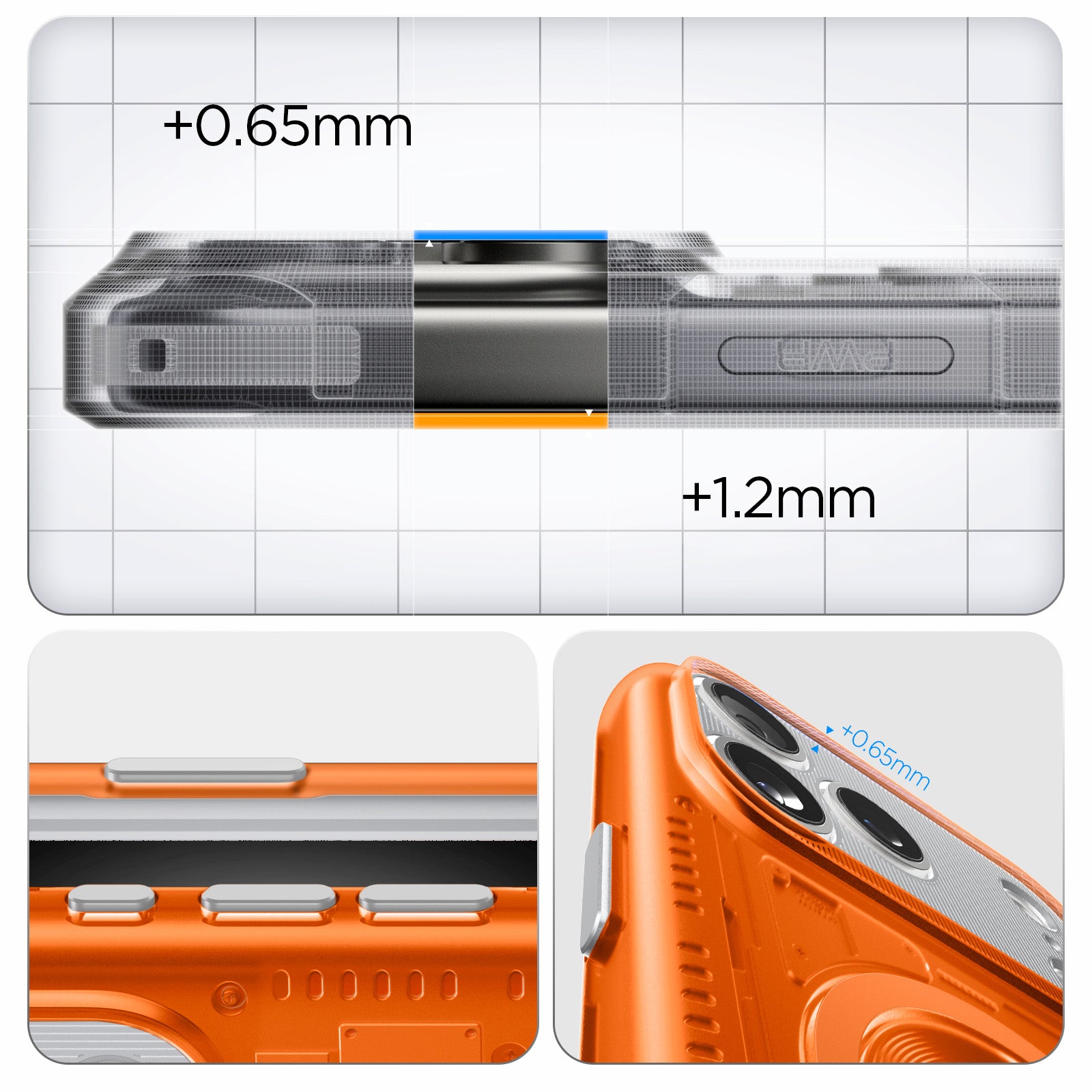 Handyhülle für iPhone 17 Pro, Spigen Classic C1 Mag mit MagSafe, Orange