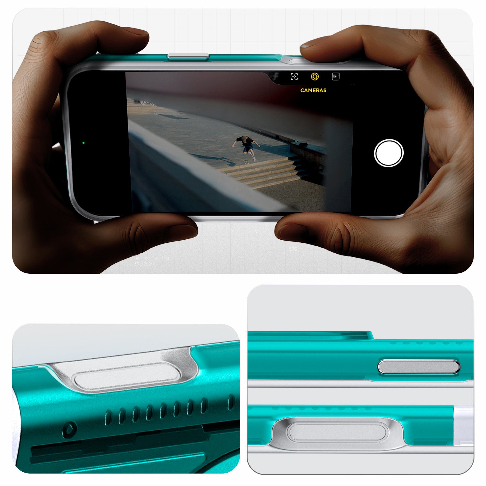 Handyhülle für iPhone 17 Pro Max, Spigen Classic C1 Mag mit MagSafe, Türkis