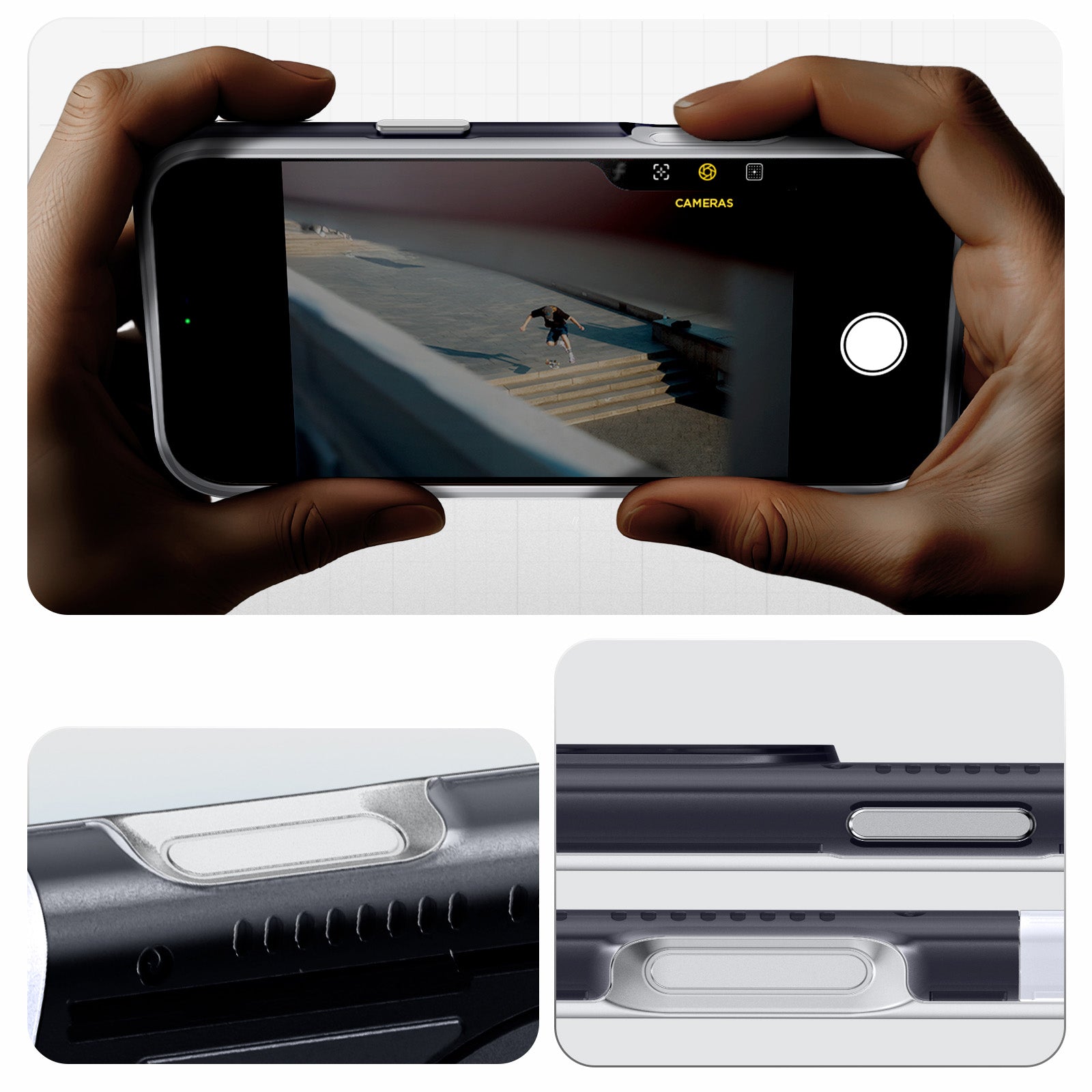 Handyhülle für iPhone 17 Pro Max, Spigen Classic C1 Mag mit MagSafe, Grau