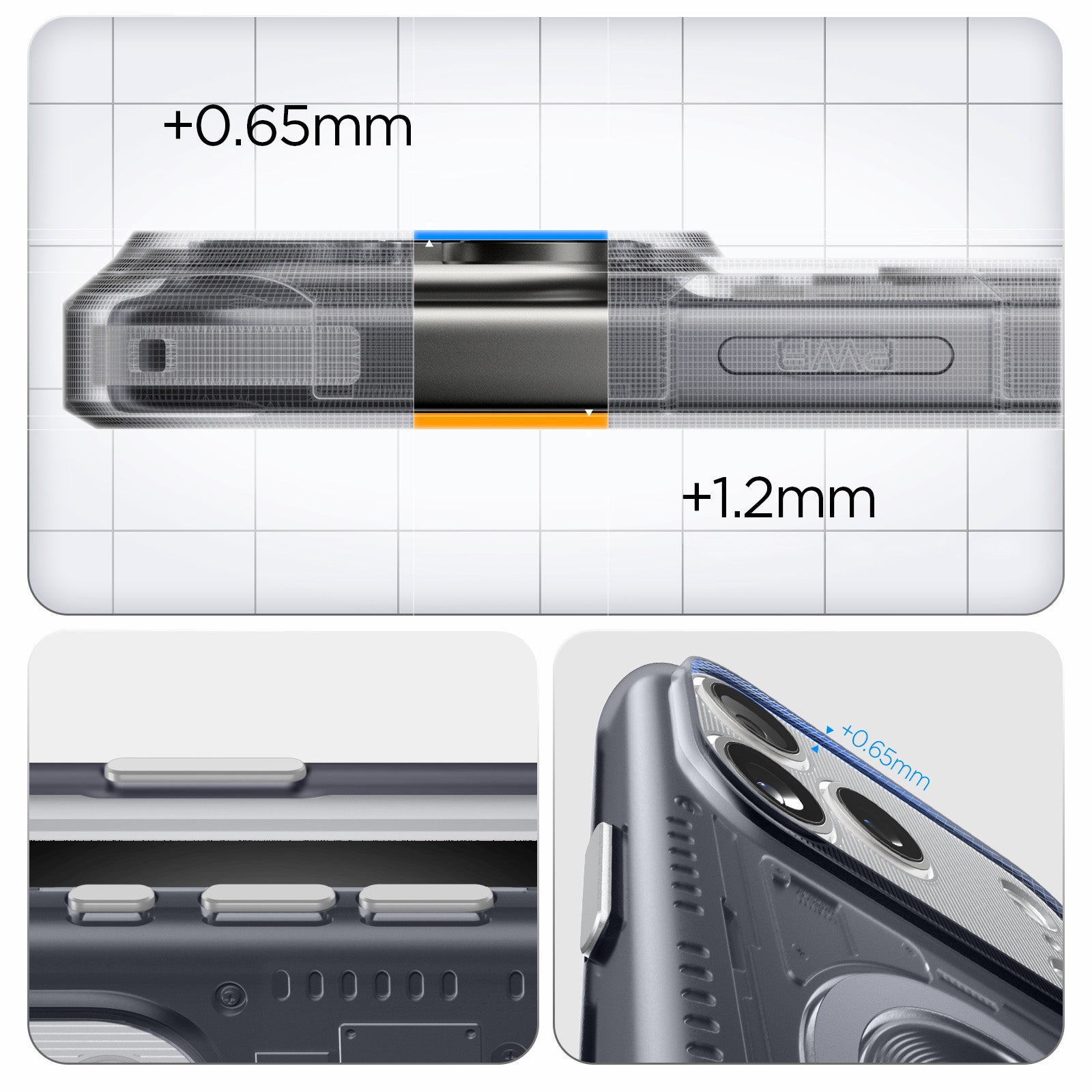 Handyhülle für iPhone 17 Pro Max, Spigen Classic C1 Mag mit MagSafe, Grau