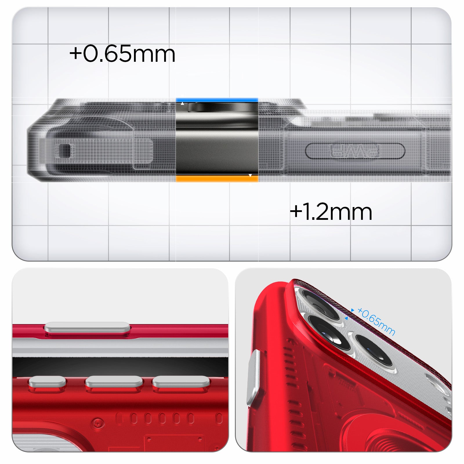 Handyhülle für iPhone 17 Pro Max, Spigen Classic C1 Mag mit MagSafe, Rot