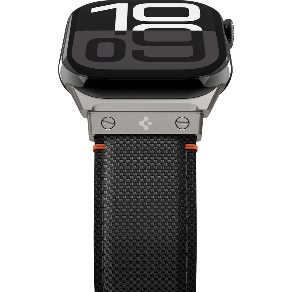 Armband für Apple Watch 49/46/45/44 mm, Spigen Classic Fit Band, Schwarz