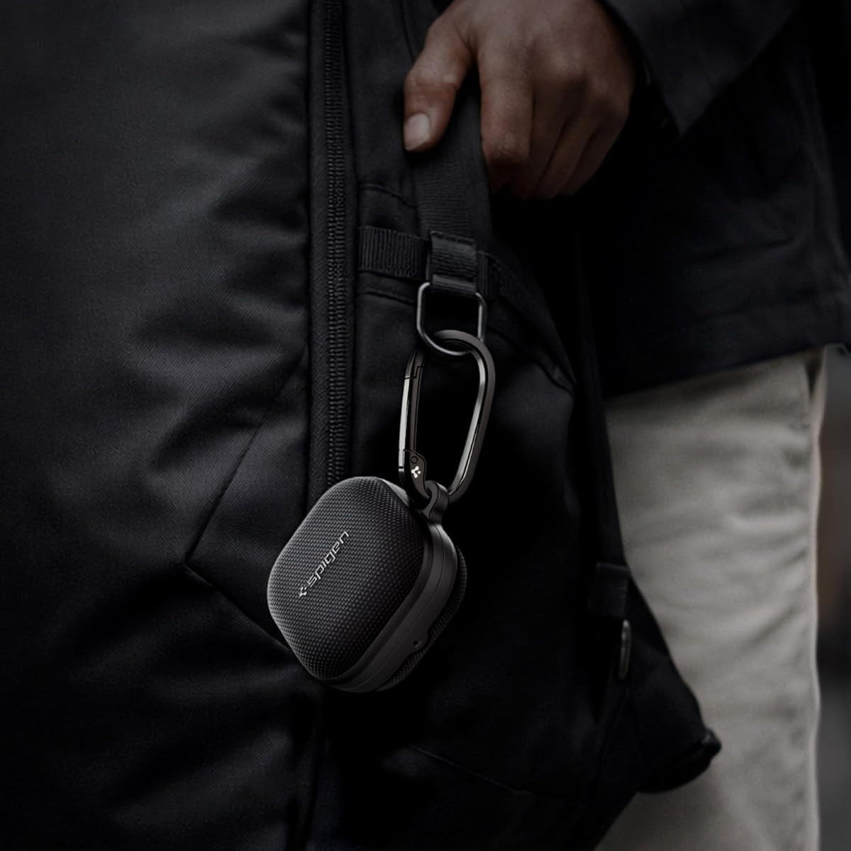 Schutzhülle für Galaxy Buds 4 / 4 Pro, Spigen Classic Fit, Schwarz
