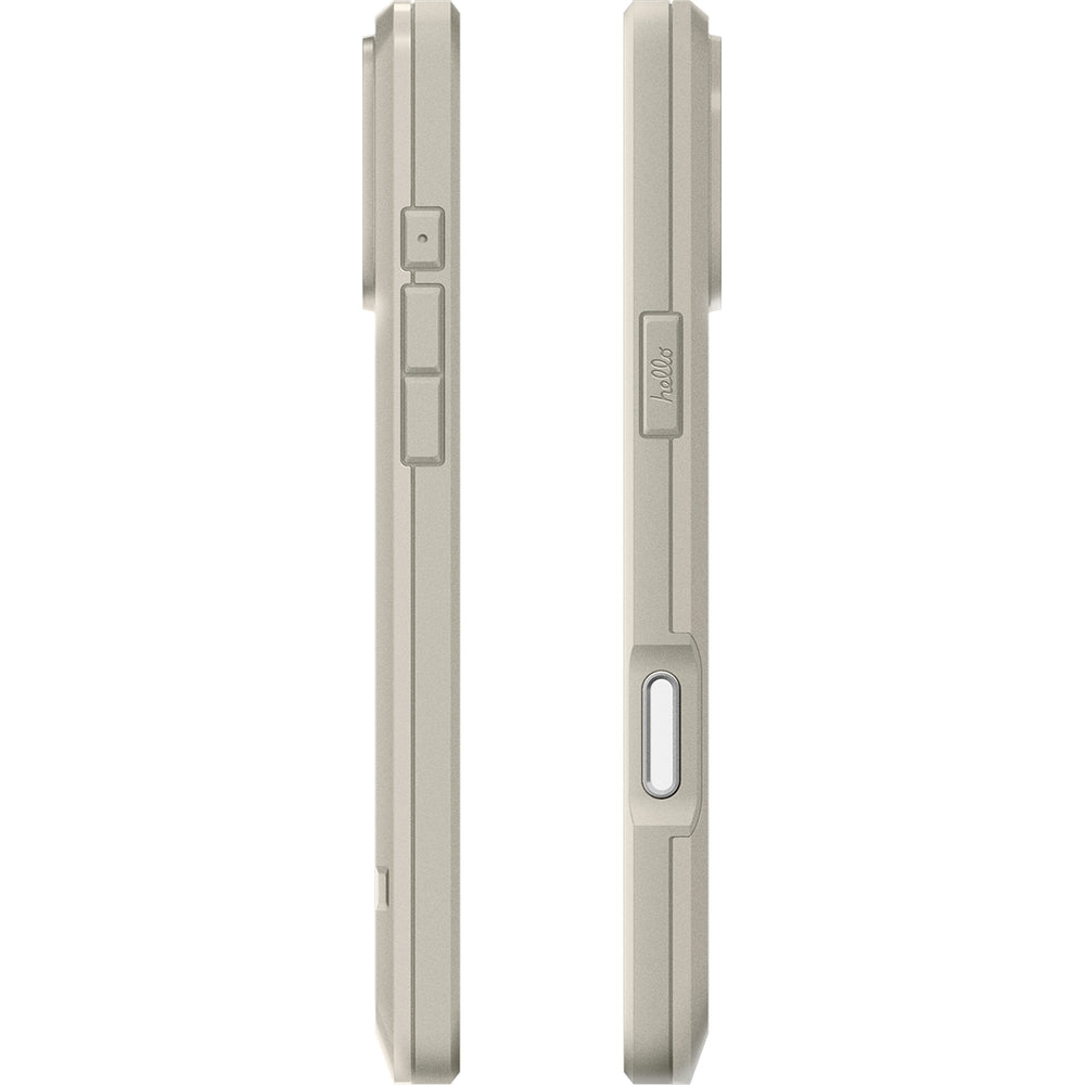 Handyhülle für iPhone 17 Pro Max, Spigen Classic LS mit MagSafe, Beige