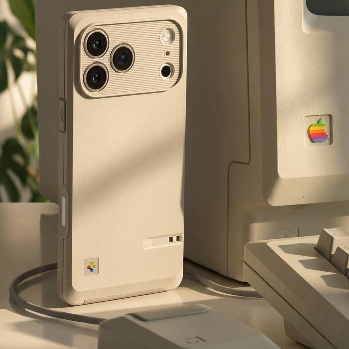 Handyhülle für iPhone 17 Pro Max, Spigen Classic LS mit MagSafe, Beige