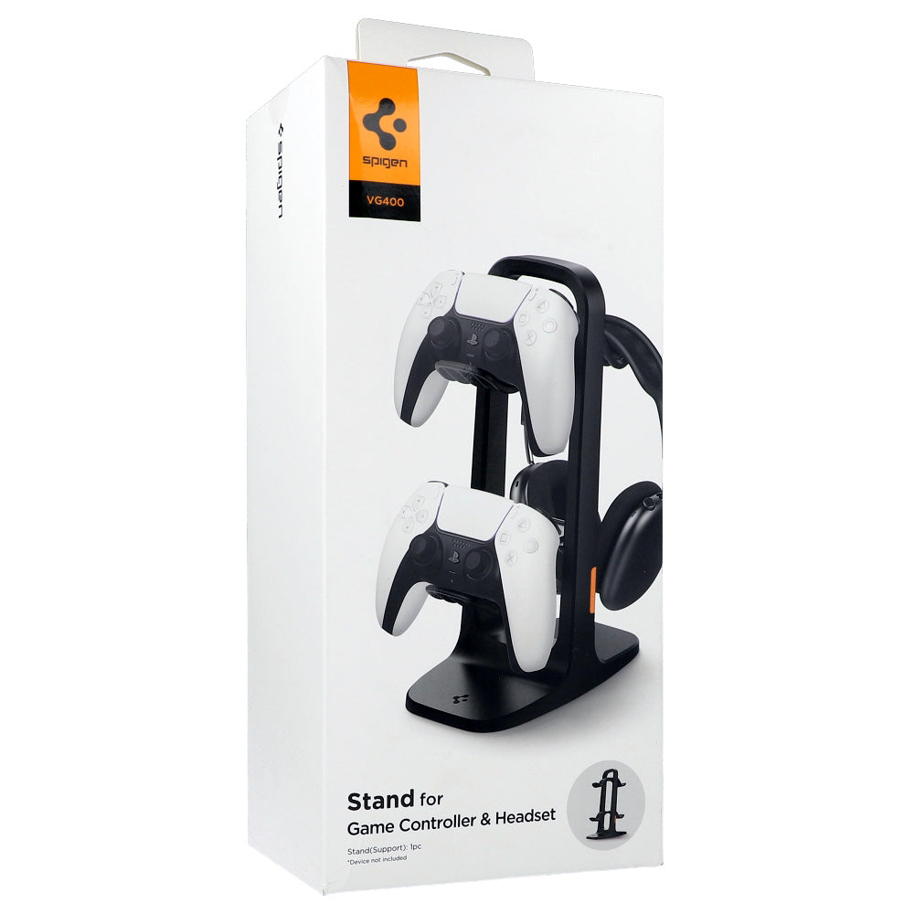 Spigen Headphone Stand VG400 für Kopfhörer und Controller PS5 / XBOX / Switch Pro / PC, Schwarz