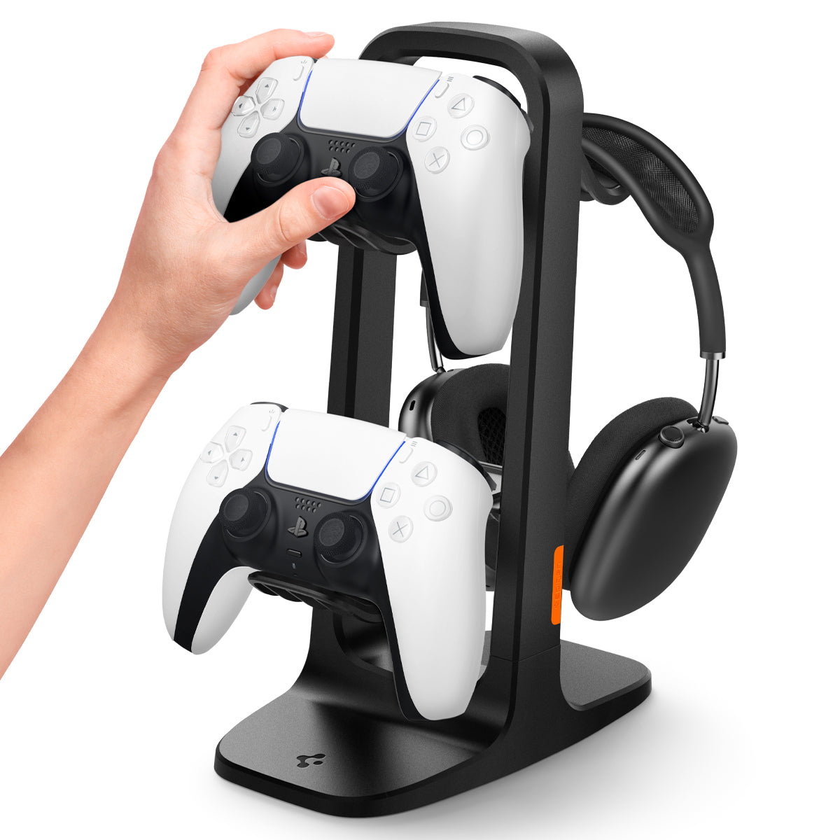 Spigen Headphone Stand VG400 für Kopfhörer und Controller PS5 / XBOX / Switch Pro / PC, Schwarz
