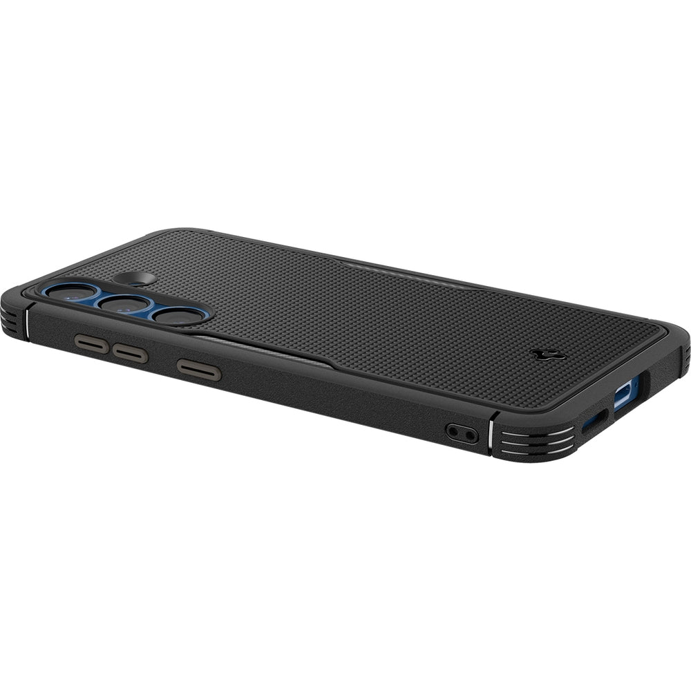 Handyhülle für Galaxy S25, Spigen Core Armor Mag mit MagSafe, Schwarz