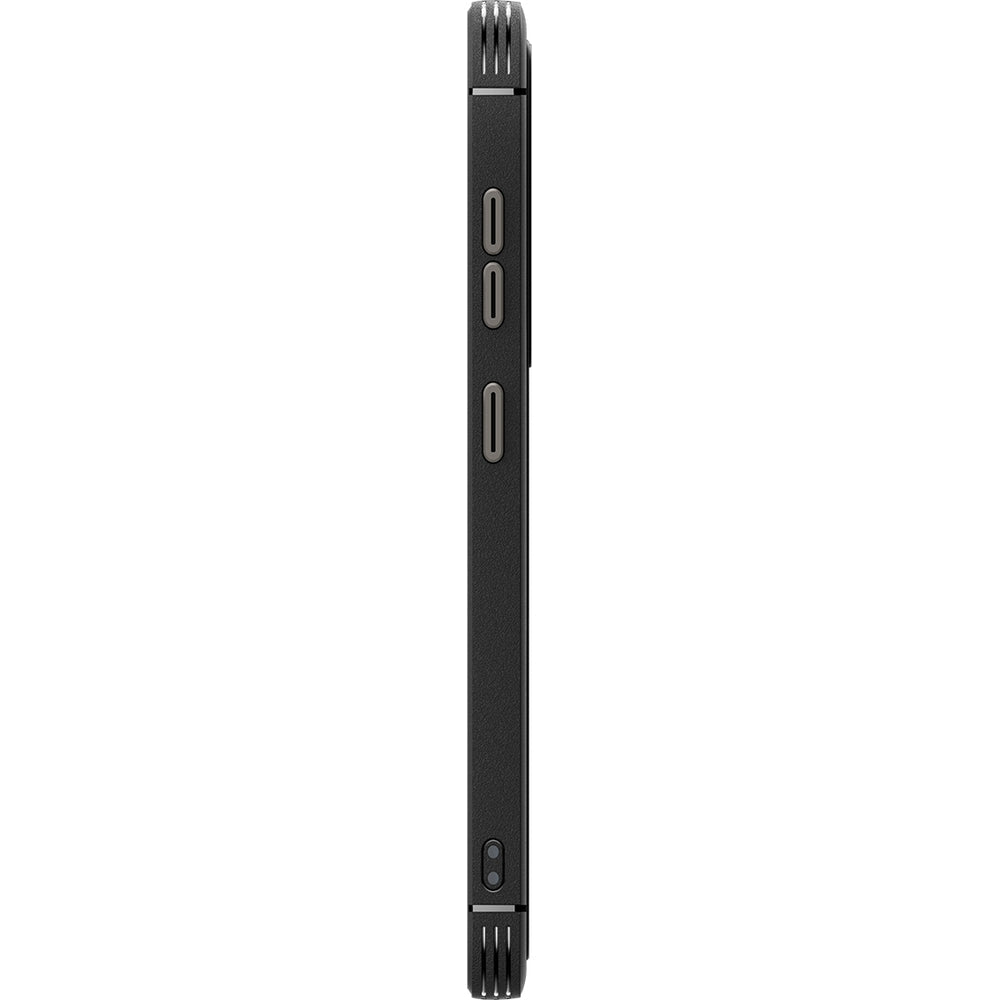 Handyhülle für Galaxy S25, Spigen Core Armor Mag mit MagSafe, Schwarz