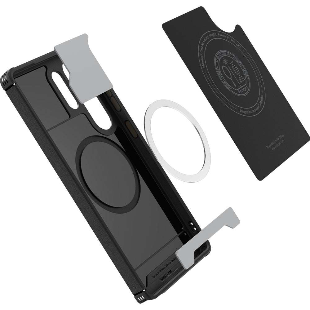 Handyhülle für Galaxy S25 Ultra, Spigen Core Armor Mag mit MagSafe, Schwarz