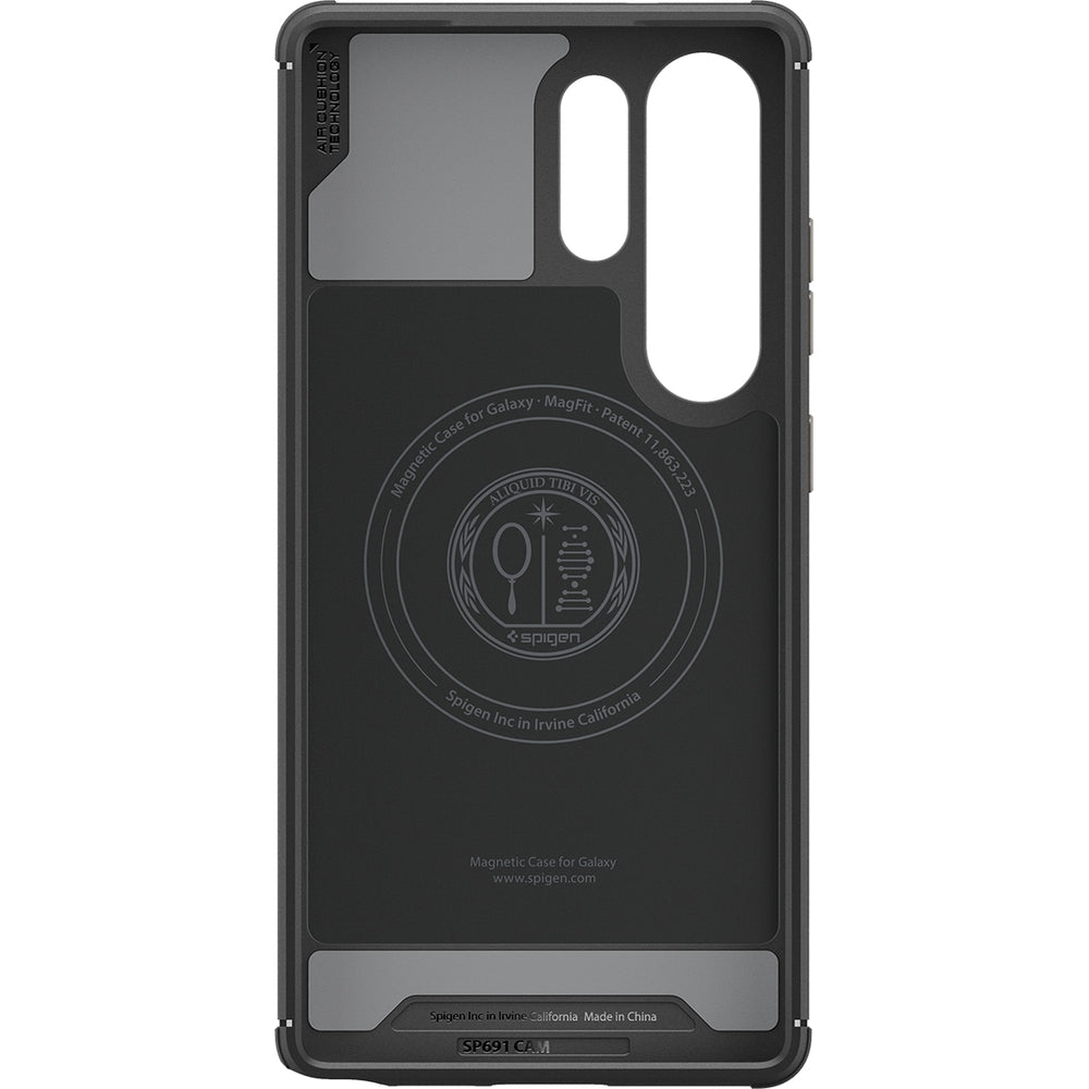 Handyhülle für Galaxy S25 Ultra, Spigen Core Armor Mag mit MagSafe, Schwarz