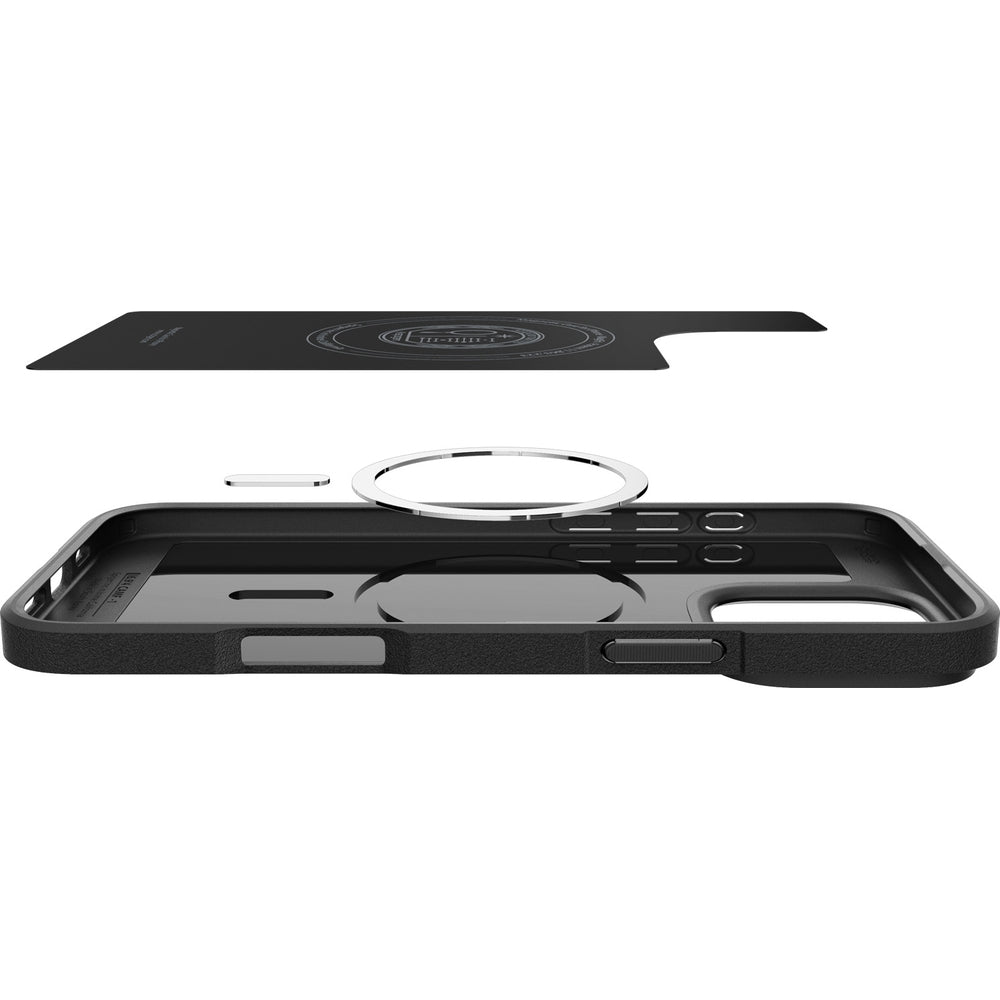 Handyhülle für iPhone 16 Pro, Spigen Core Armor Mag mit MagSafe, Schwarz