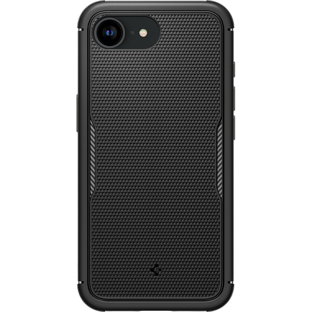 Handyhülle für iPhone 17e / 16e, Spigen Core Armor Mag mit MagSafe, Schwarz