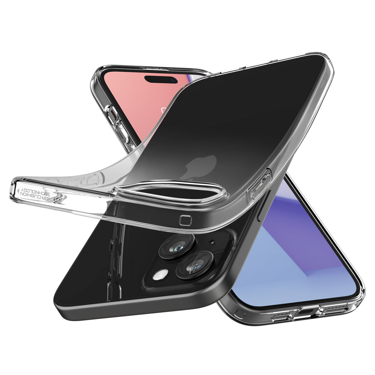 Schutzhülle Spigen Crystal Flex für Apple iPhone 15, Transparent