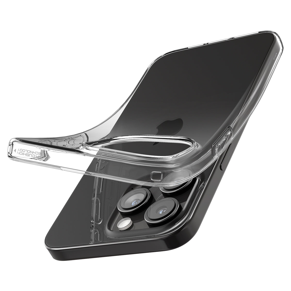Schutzhülle Spigen Crystal Flex für iPhone 15 Pro Max, Transparent