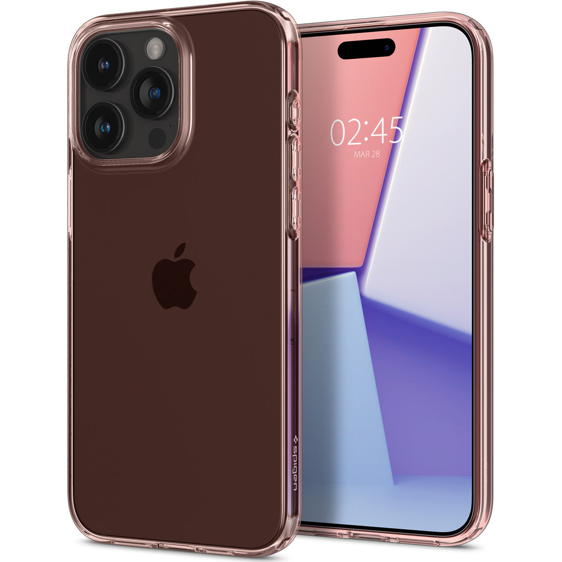 Schutzhülle Spigen Crystal Flex für iPhone 15 Pro Max, Rosa