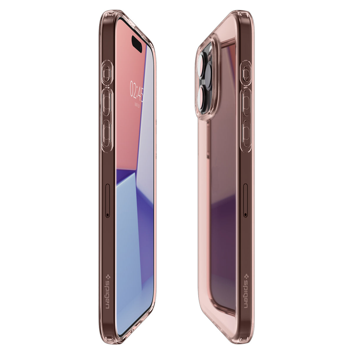 Schutzhülle Spigen Crystal Flex für iPhone 15 Pro Max, Rosa