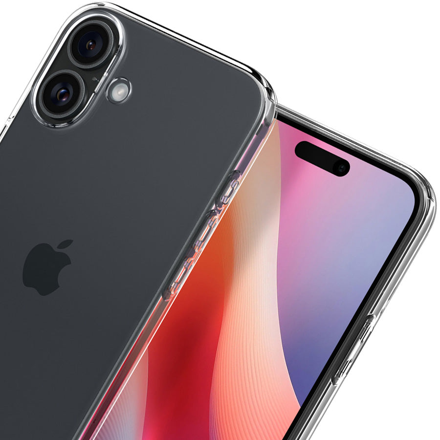 Handyhülle für iPhone 16, Spigen Crystal Flex, Transparent