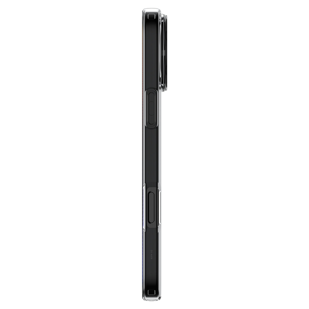Handyhülle für iPhone 16 Pro, Spigen Crystal Flex, Rauchfarben