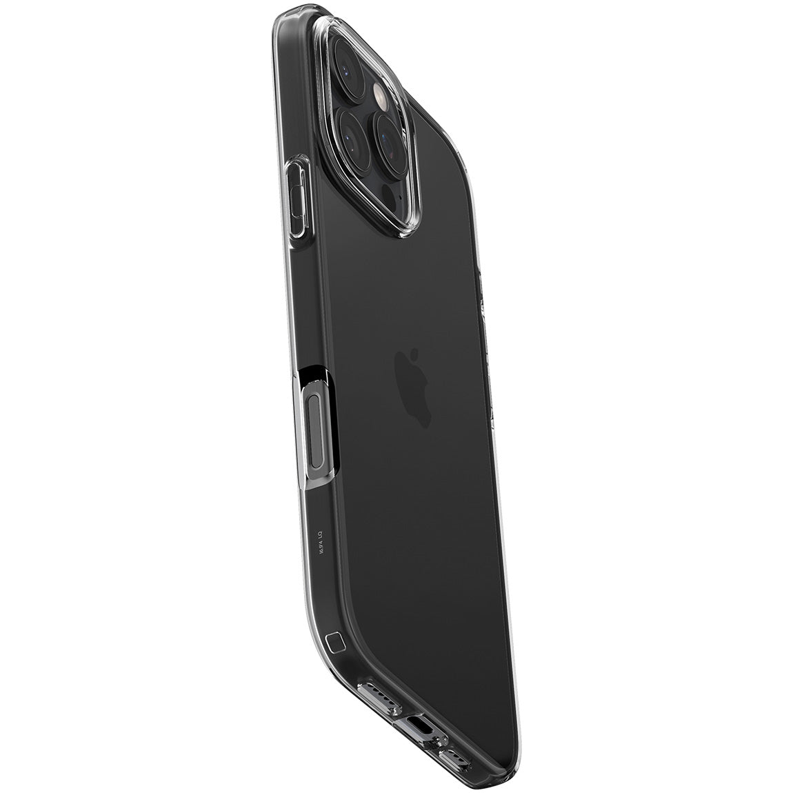 Handyhülle für iPhone 16 Pro, Spigen Crystal Flex, Rauchfarben