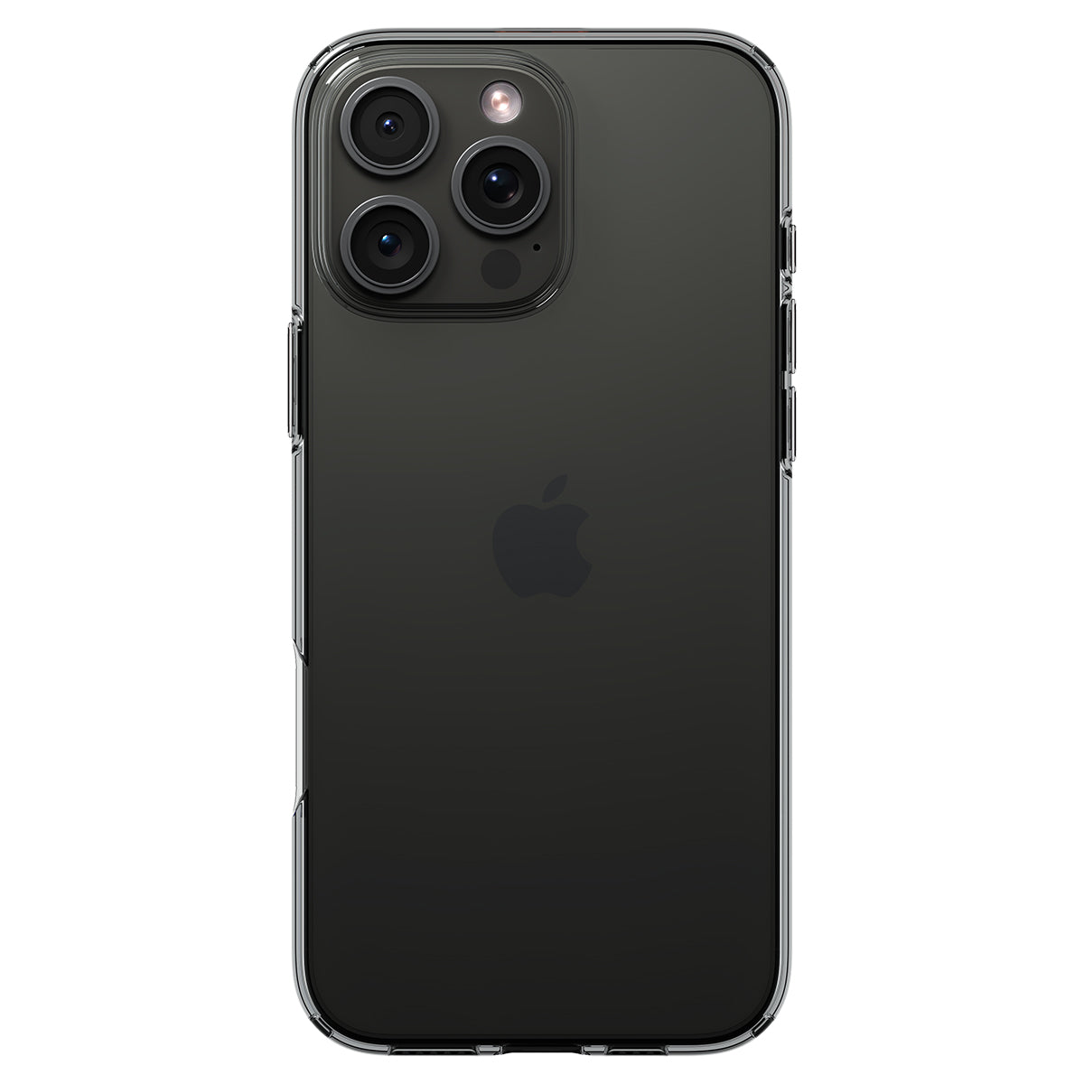 Handyhülle für iPhone 16 Pro, Spigen Crystal Flex, Rauchfarben