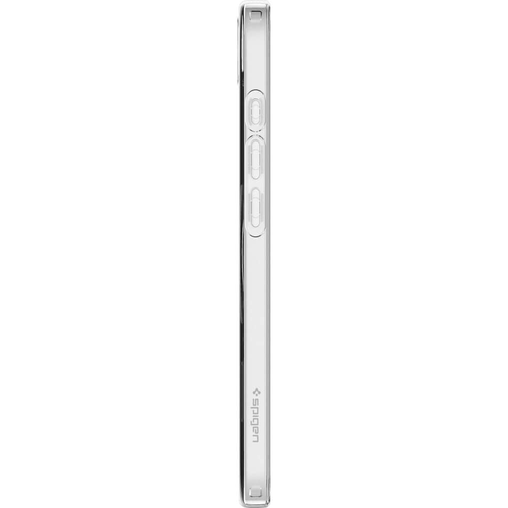 Handyhülle für iPhone 17e / 16e, Spigen Crystal Flex Mag für MagSafe, Transparent-Weiß