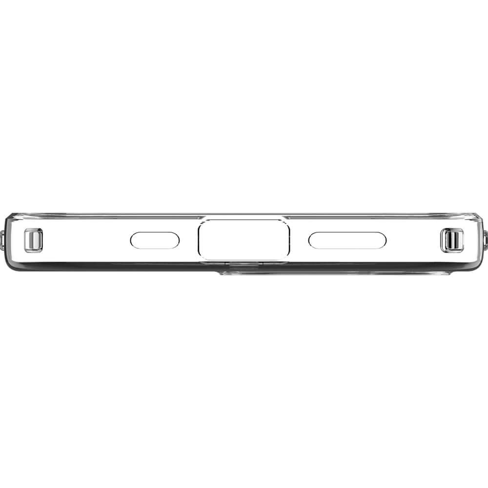 Handyhülle für iPhone 17e / 16e, Spigen Crystal Flex Mag für MagSafe, Transparent-Weiß
