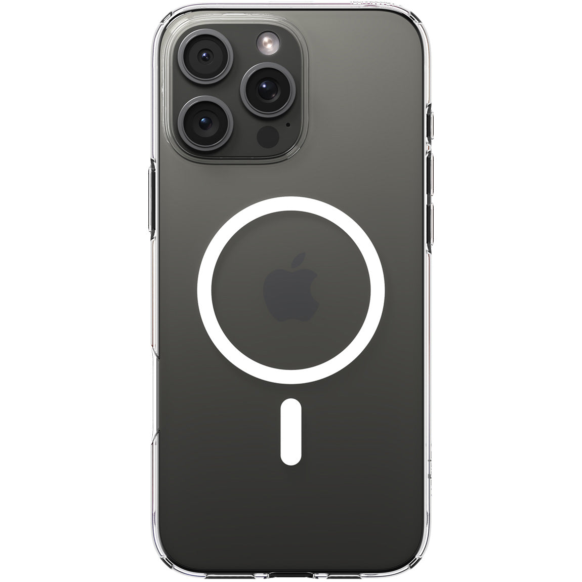 Handyhülle für iPhone 16 Pro Max, Spigen Crystal Flex Mag mit MagSafe, Transparent-Weiß