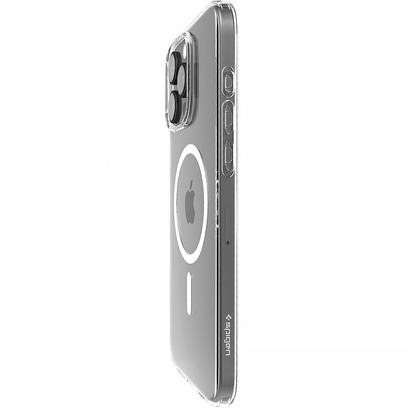 Handyhülle für iPhone 16 Pro Max, Spigen Crystal Flex Mag mit MagSafe, Transparent-Weiß