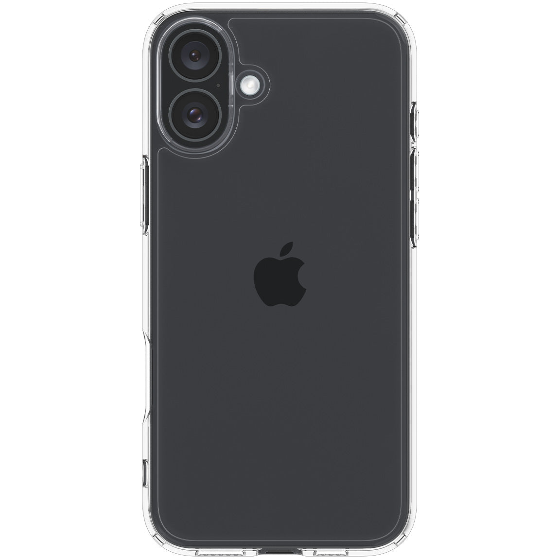 Handyhülle für iPhone 16, Spigen Crystal Hybrid, Transparent