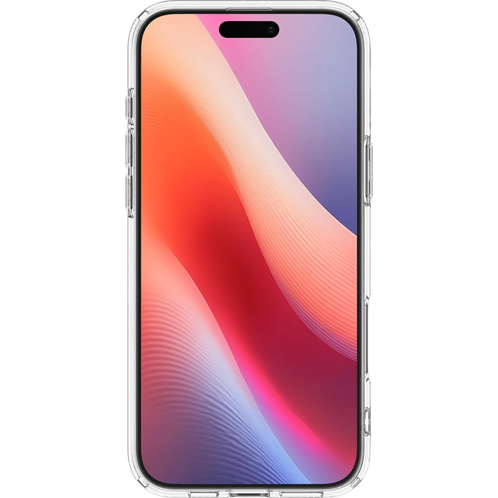 Handyhülle für iPhone 16 Pro Max, Spigen Crystal Hybrid Mag mit MagSafe, Transparent-Weiß