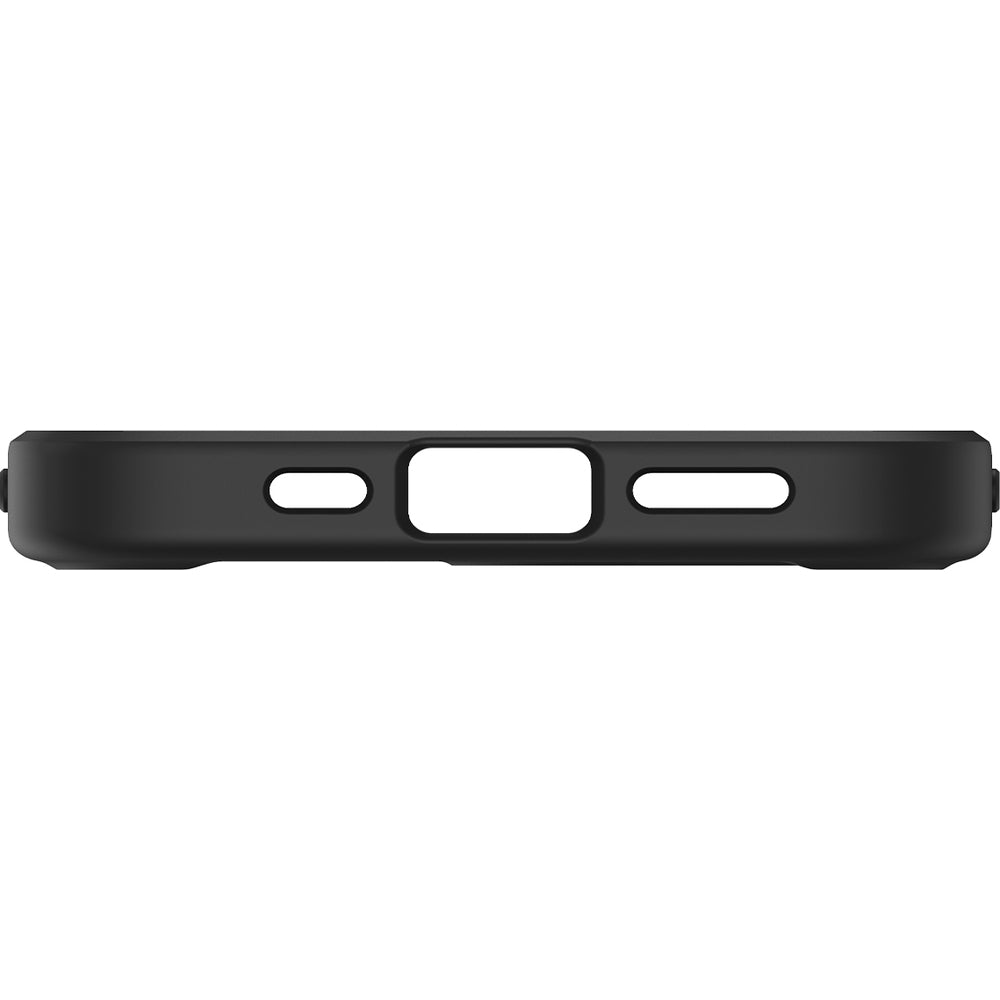 Handyhülle für iPhone 17e / 16e, Spigen Crystal Hybrid Mag mit MagSafe, Grau-Schwarz