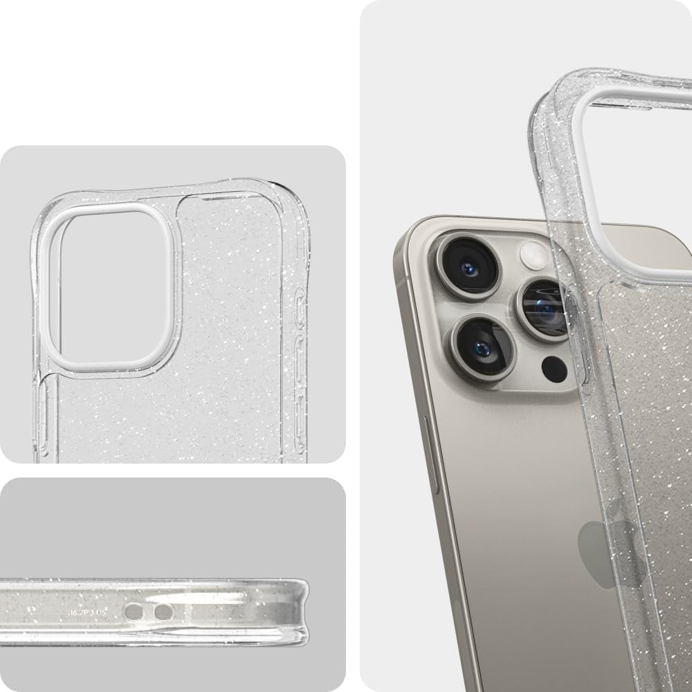 Hülle Spigen Cyrill Cecile iPhone 15 Pro Glitter Clear Case - Shop