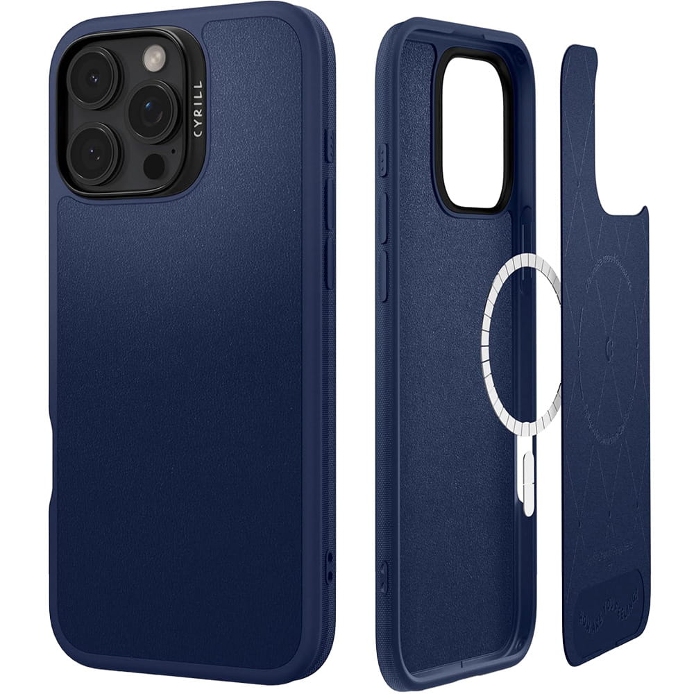 Handyhülle für iPhone 16 Pro Max, Spigen Cyrill Kajuk Mag mit MagSafe, Dunkelblau