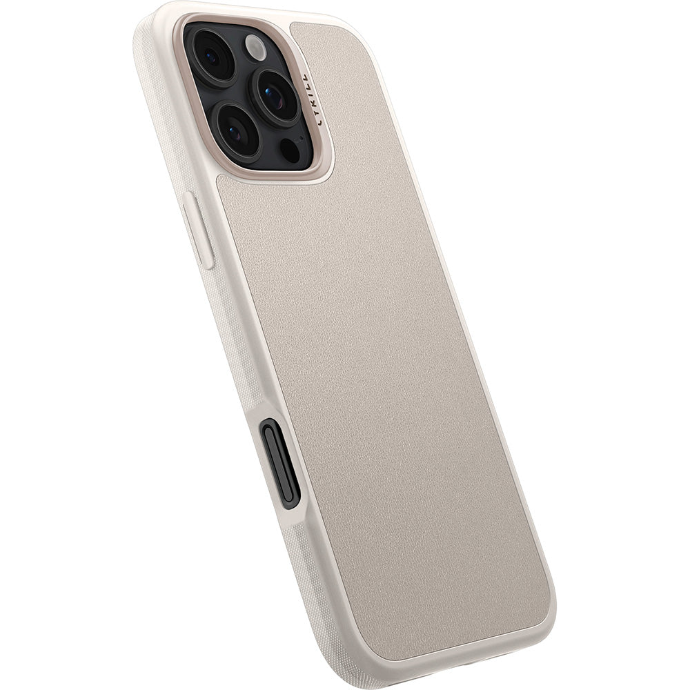 Handyhülle für iPhone 16 Pro, Spigen Cyrill Kajuk Mag mit MagSafe, Beige