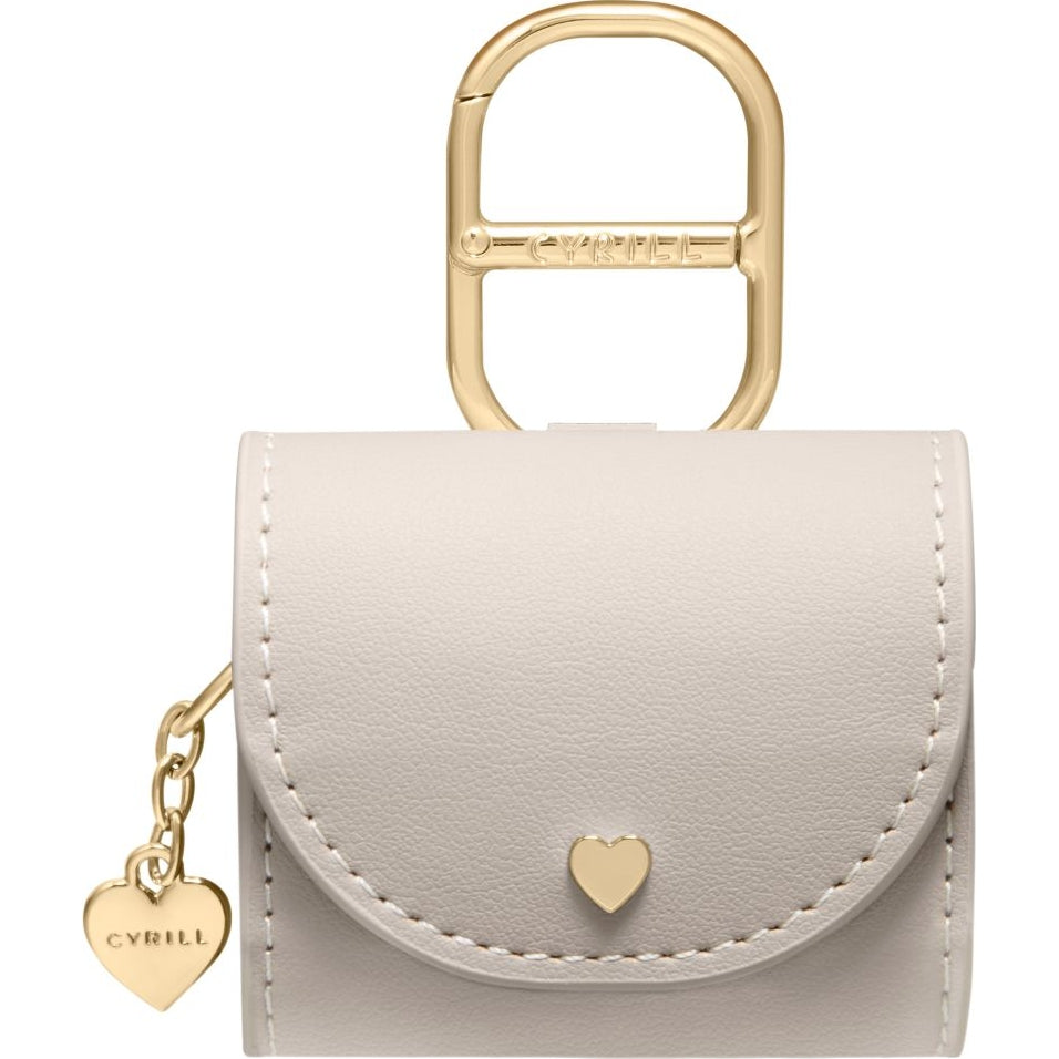 Schutzhülle mit Umhängeband für AirPods 5 / 4, Spigen Cyrill Mini Bag, Beige