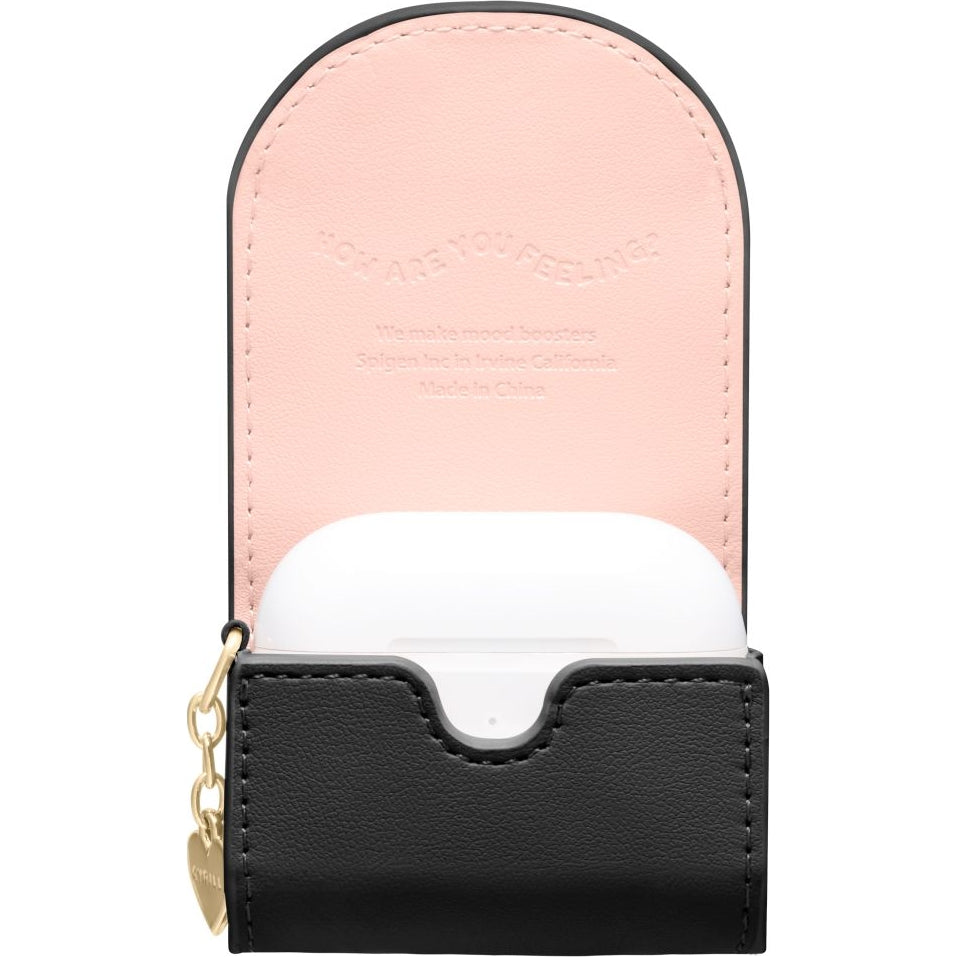 Schutzhülle mit Umhängeband für AirPods 5 / 4, Spigen Cyrill Mini Bag, Schwarz