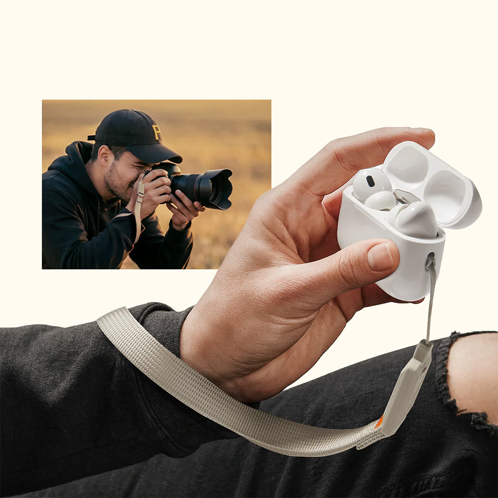 Handyband mit Handschlaufe, Spigen Classic LS Phone Strap DA30S-LS, Beige