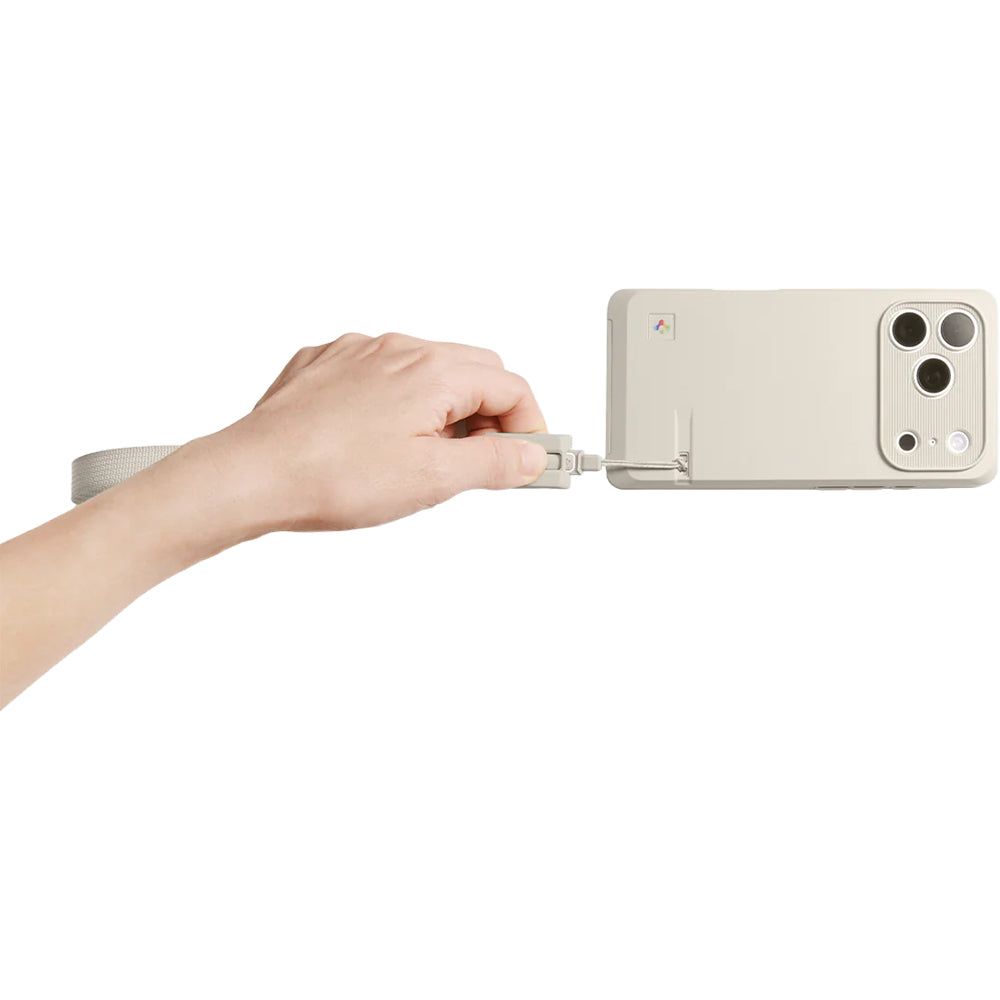 Handyband mit Handschlaufe, Spigen Classic LS Phone Strap DA30S-LS, Beige