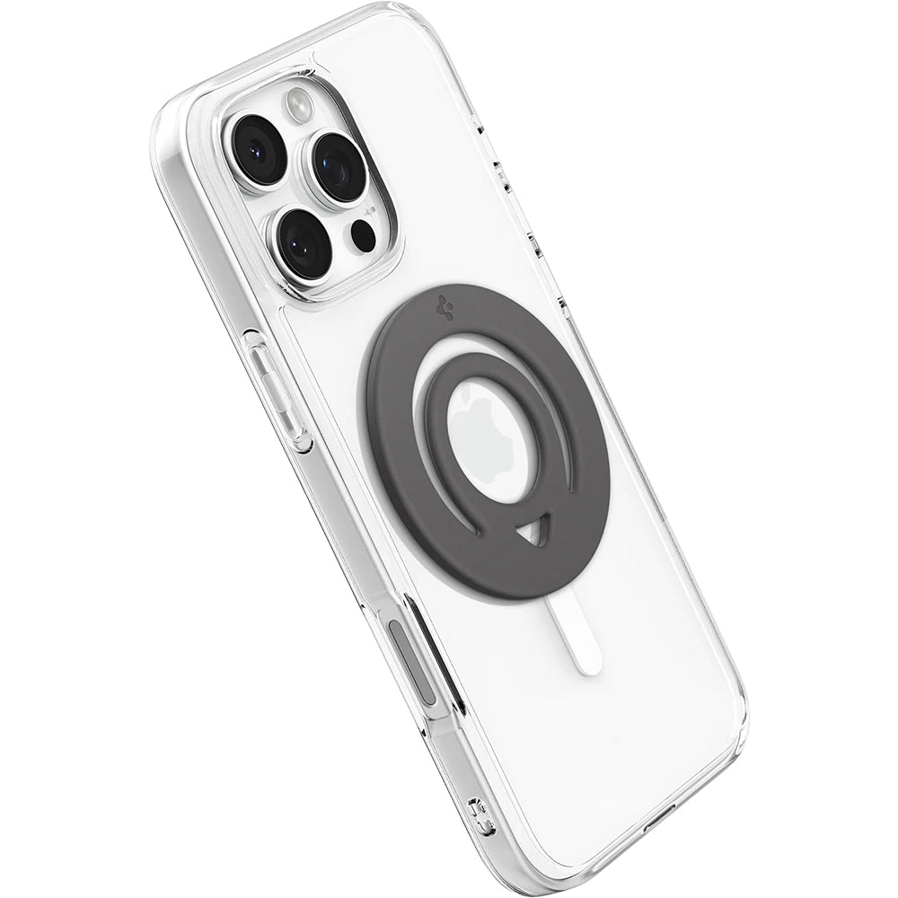 Magnetischer Fingerhalter für MagSafe, Spigen Dual Pop MagFit Holder, Dunkelgrau