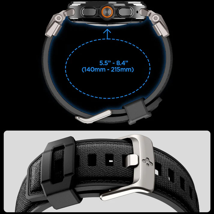 Armband für Galaxy Watch Ultra 2 / Ultra, Spigen DuraPro Armor, Schwarz
