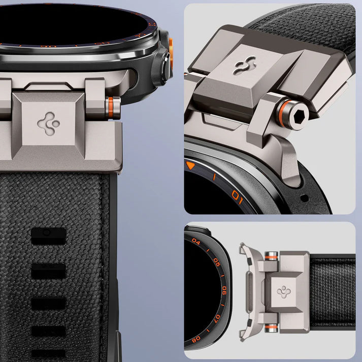 Armband für Galaxy Watch Ultra 2 / Ultra, Spigen DuraPro Armor, Schwarz