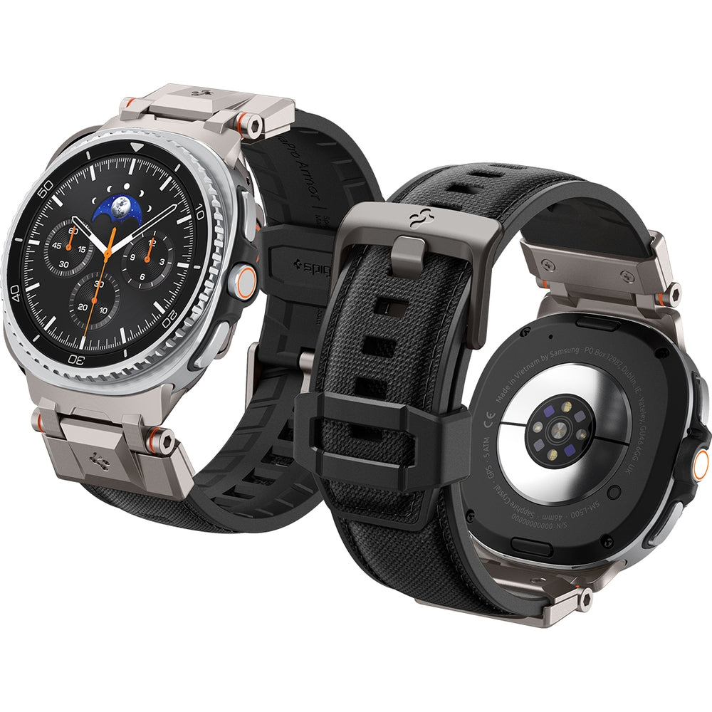 Armband für Galaxy Watch 8 / Classic, Spigen DuraPro Armor, Schwarz