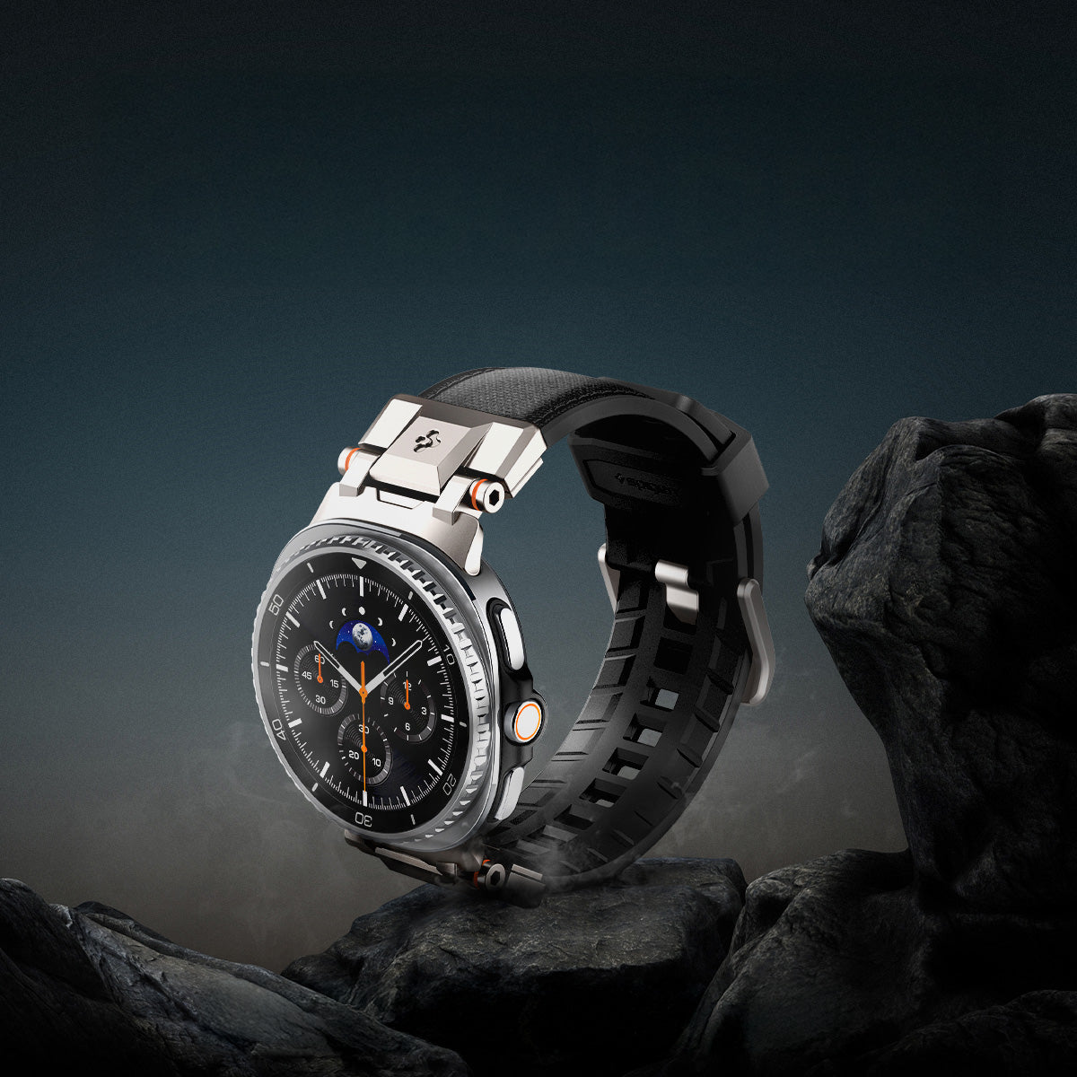 Armband für Galaxy Watch 8 / Classic, Spigen DuraPro Armor, Schwarz
