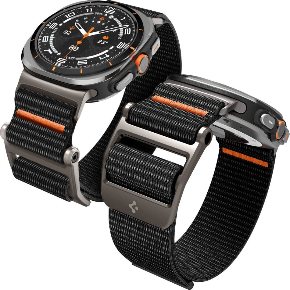 Armband für Galaxy Watch Ultra 2 / 1, Spigen DuraPro Flex Band, Schwarz