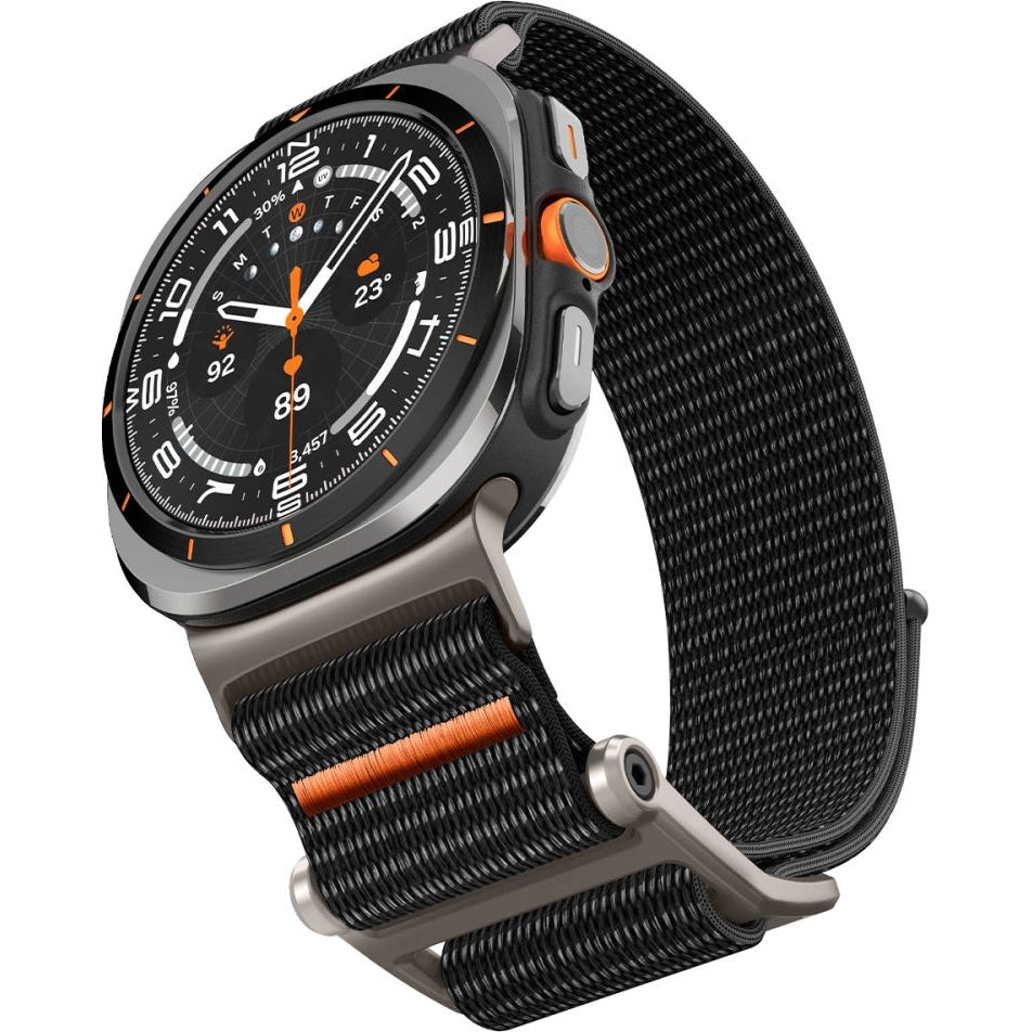 Armband für Galaxy Watch Ultra 2 / 1, Spigen DuraPro Flex Band, Schwarz