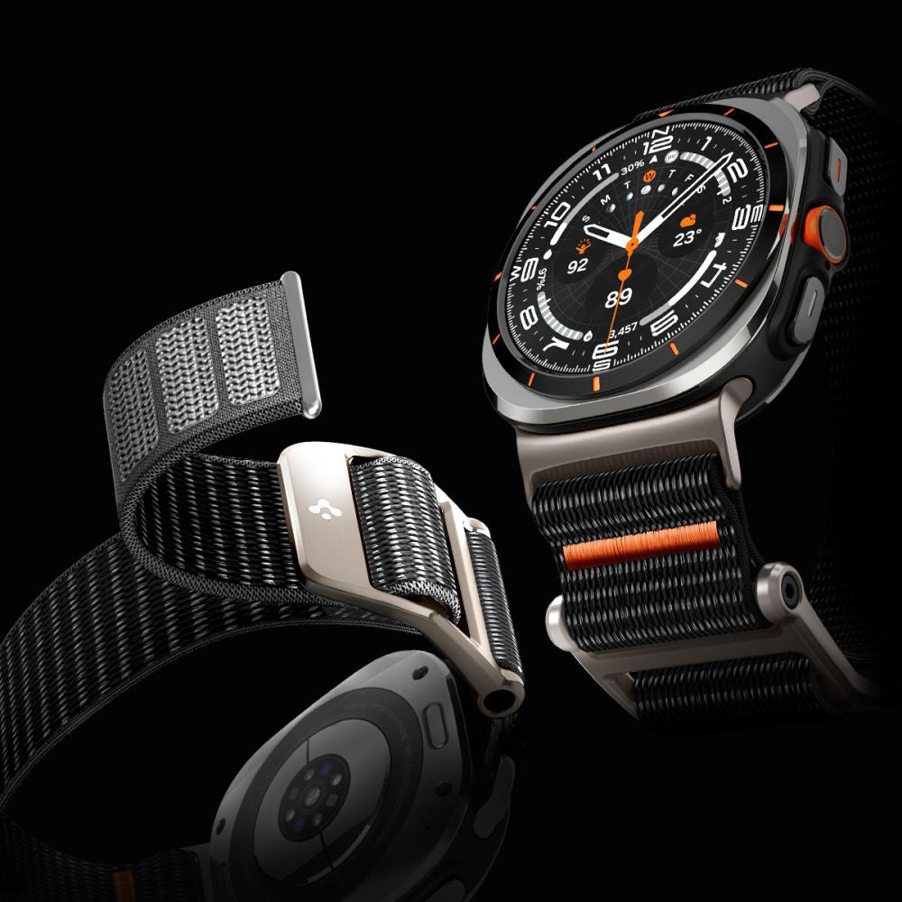 Armband für Galaxy Watch Ultra 2 / 1, Spigen DuraPro Flex Band, Schwarz